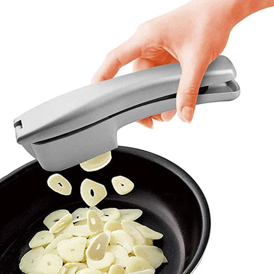 2 In 1 Multifunctional Garlic Press Garlic Slicer Zinc